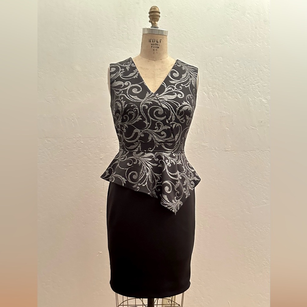 Black Enfocus Studio Dress w/ Silver Accents